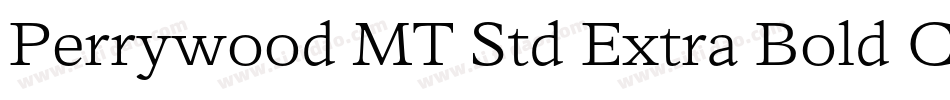 Perrywood MT Std Extra Bold Cn字体转换